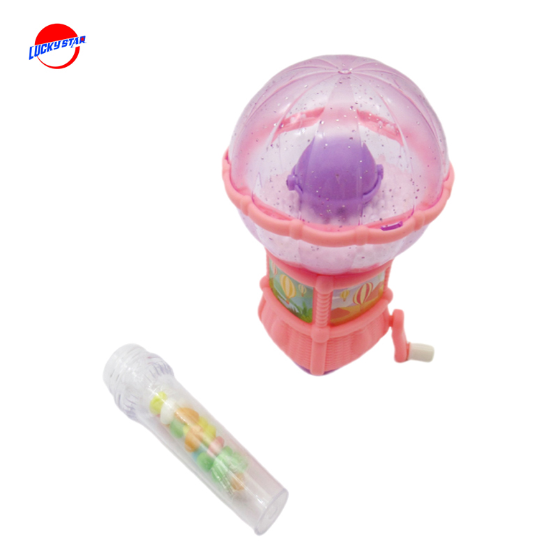candy toy with hot air balloon